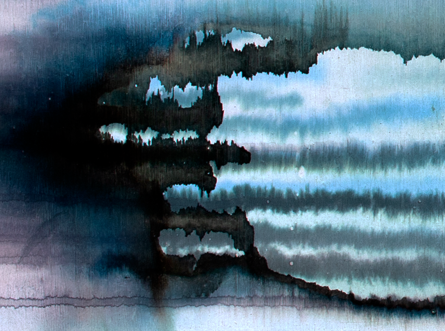 Detail of abstract painting "Colder" by Victor Charade