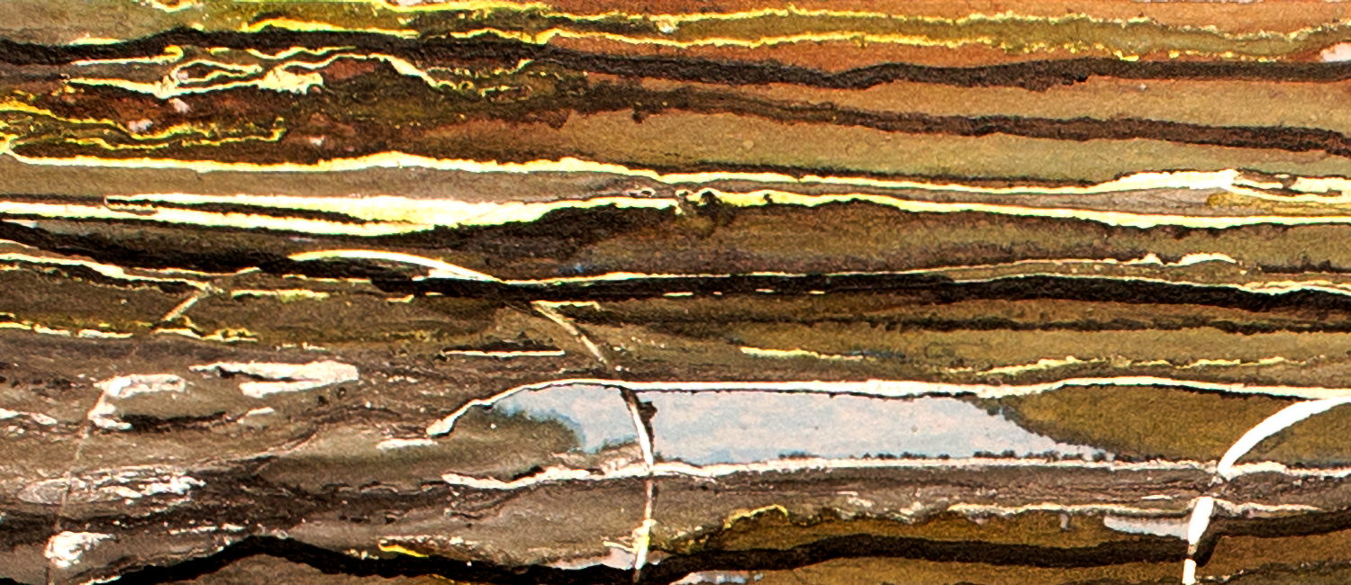 Detail picture of abstract painting "Gold" by Victor Charade