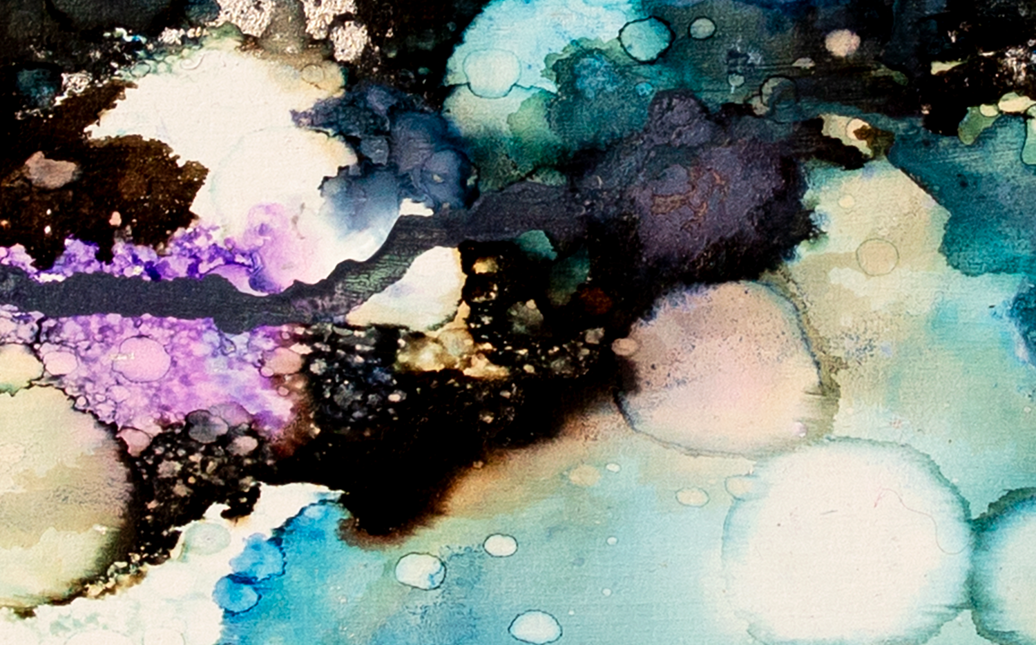 Detail picture of abstract painting "Lush" by Victor Charade