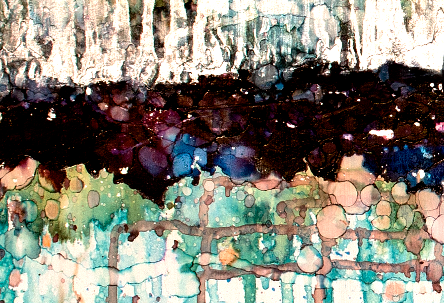 Detail picture of abstract painting "Rooting" by Victor Charade